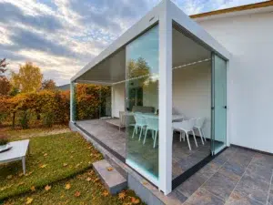 Enjoy a more comfortable balcony this fall with Novasun Horizon, designed to add protection from cooler weather.