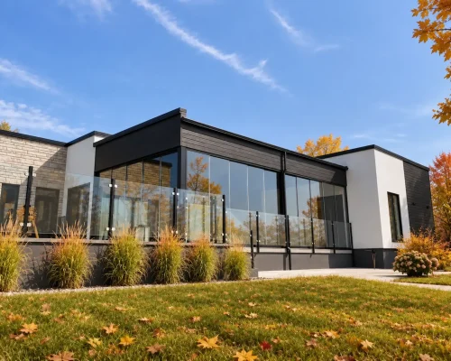 Enjoy a more comfortable balcony this fall with Novasun Horizon, designed to add protection from cooler weather.