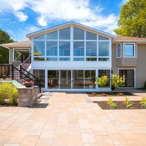 Insulated sunroom providing fall comfort at a Saint John home.