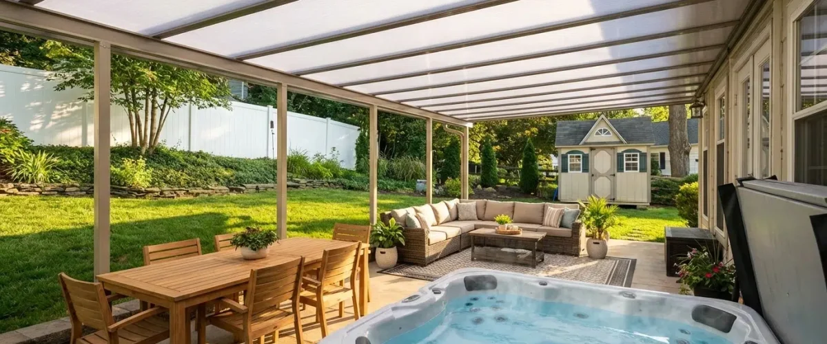 Acrylic Patio Cover - Sunspace Wayside Sunrooms
